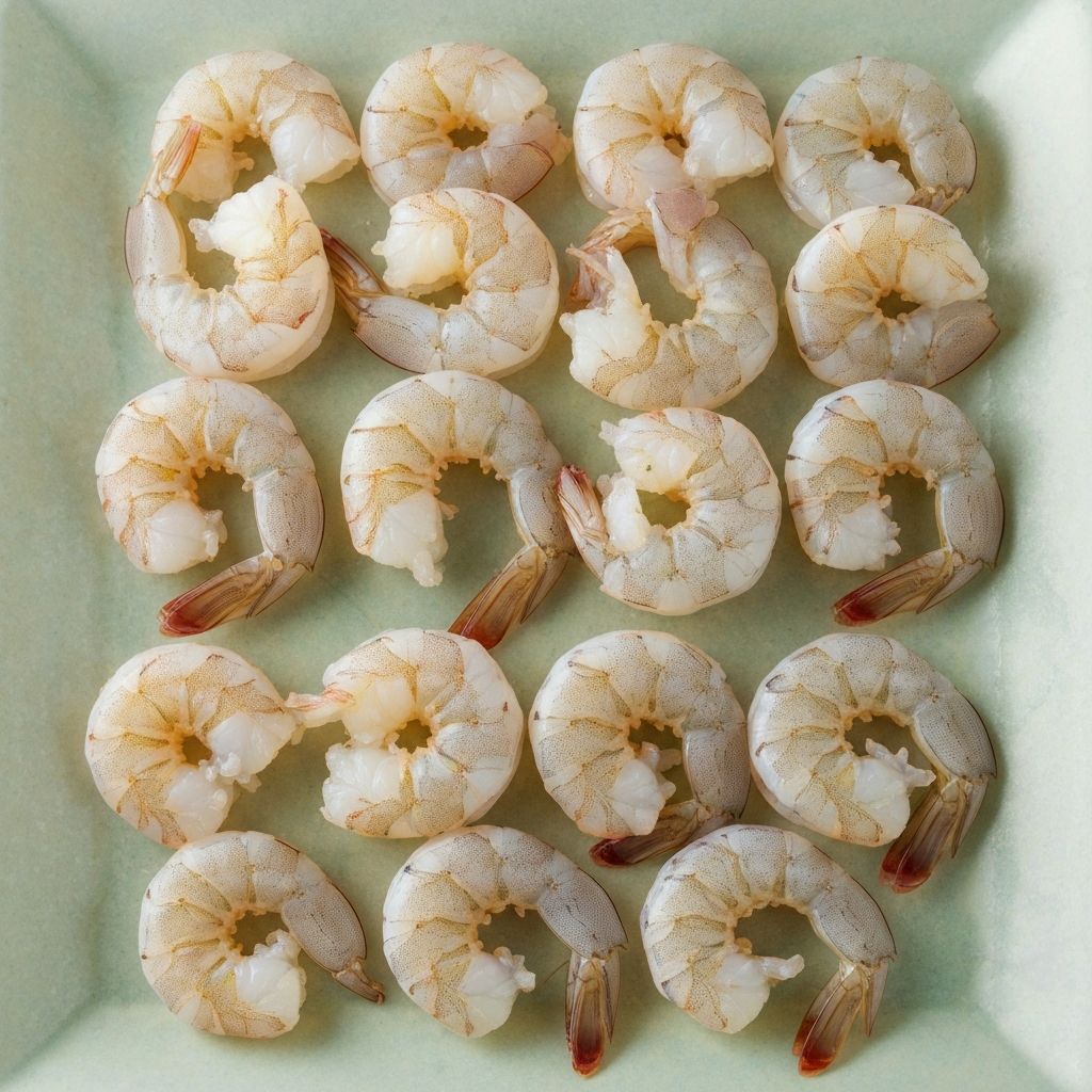 Crevettes blanches décortiquées